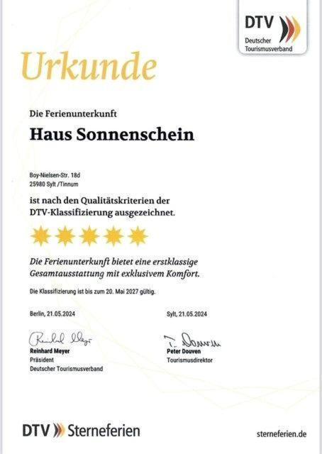 Vila Haus-Sonnenschein Sylt Exteriér fotografie